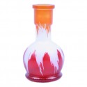Waterpijp-fles Flames oranje/rood