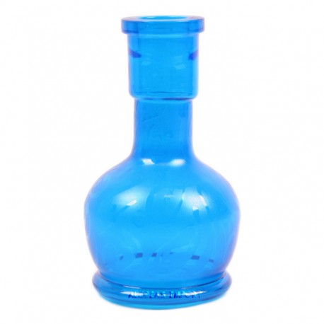 Waterpijp-fles Kalligrafie transparant lichtblauw
